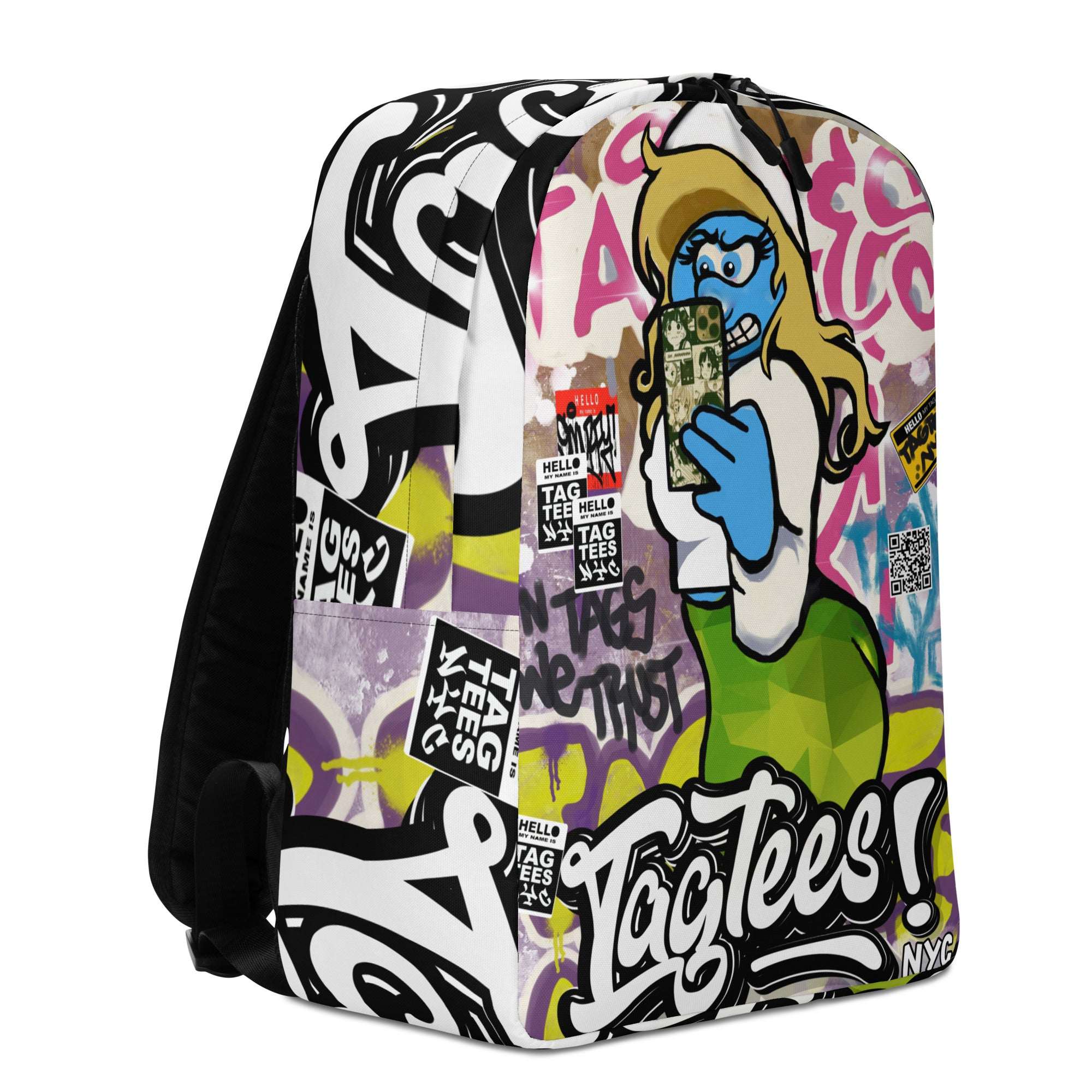 SMURFETTE SELFIE BAG PACK BY TAGTEESNYC
