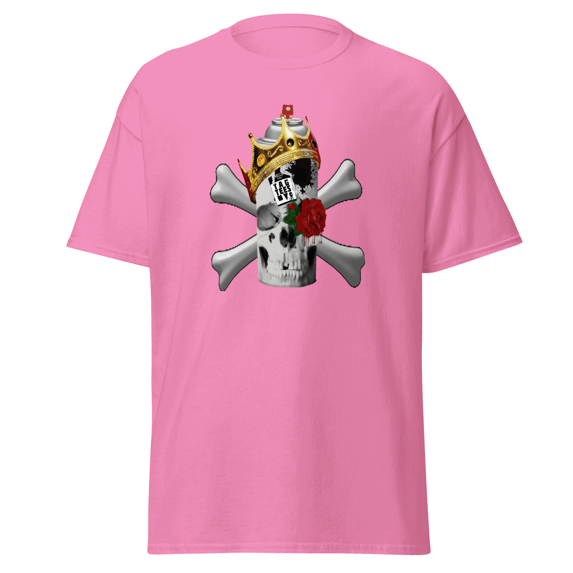 Tag Tees NYC Spray Skull Short Sleeve T-Shirt