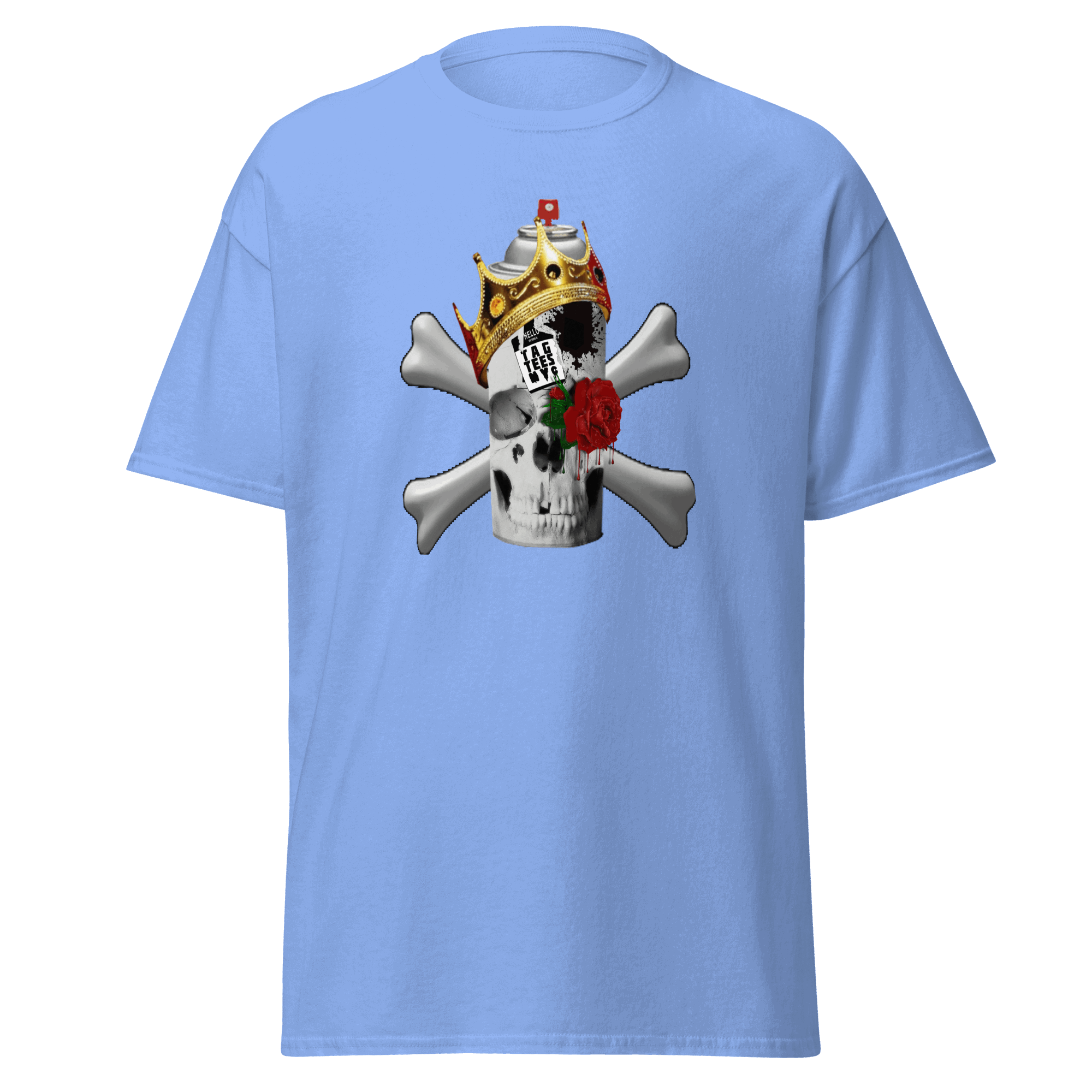 Tag Tees NYC Spray Skull Short Sleeve T-Shirt