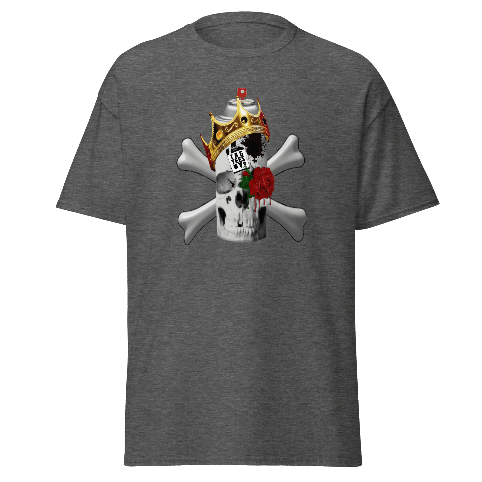 Tag Tees NYC Spray Skull Short Sleeve T-Shirt