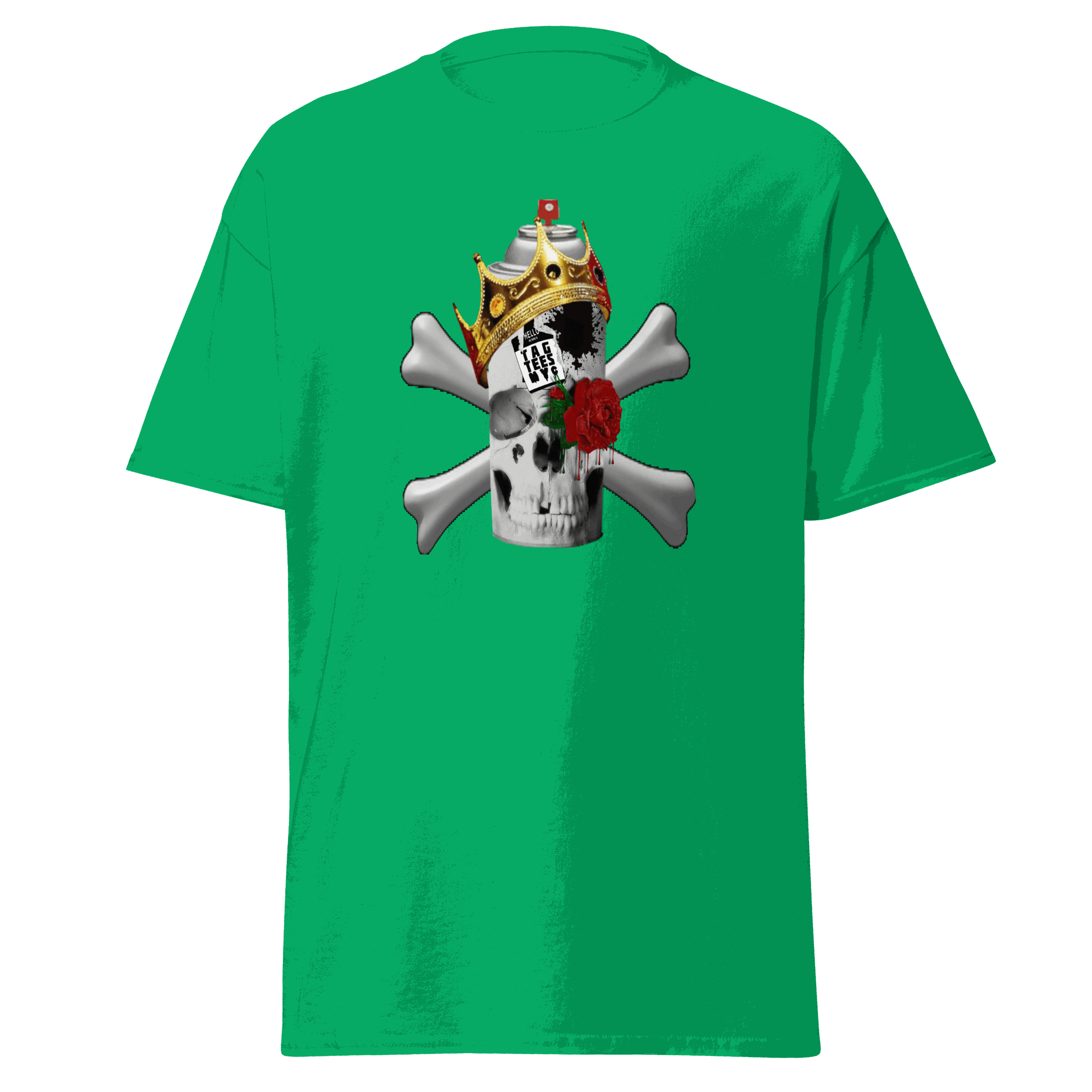 Tag Tees NYC Spray Skull Short Sleeve T-Shirt