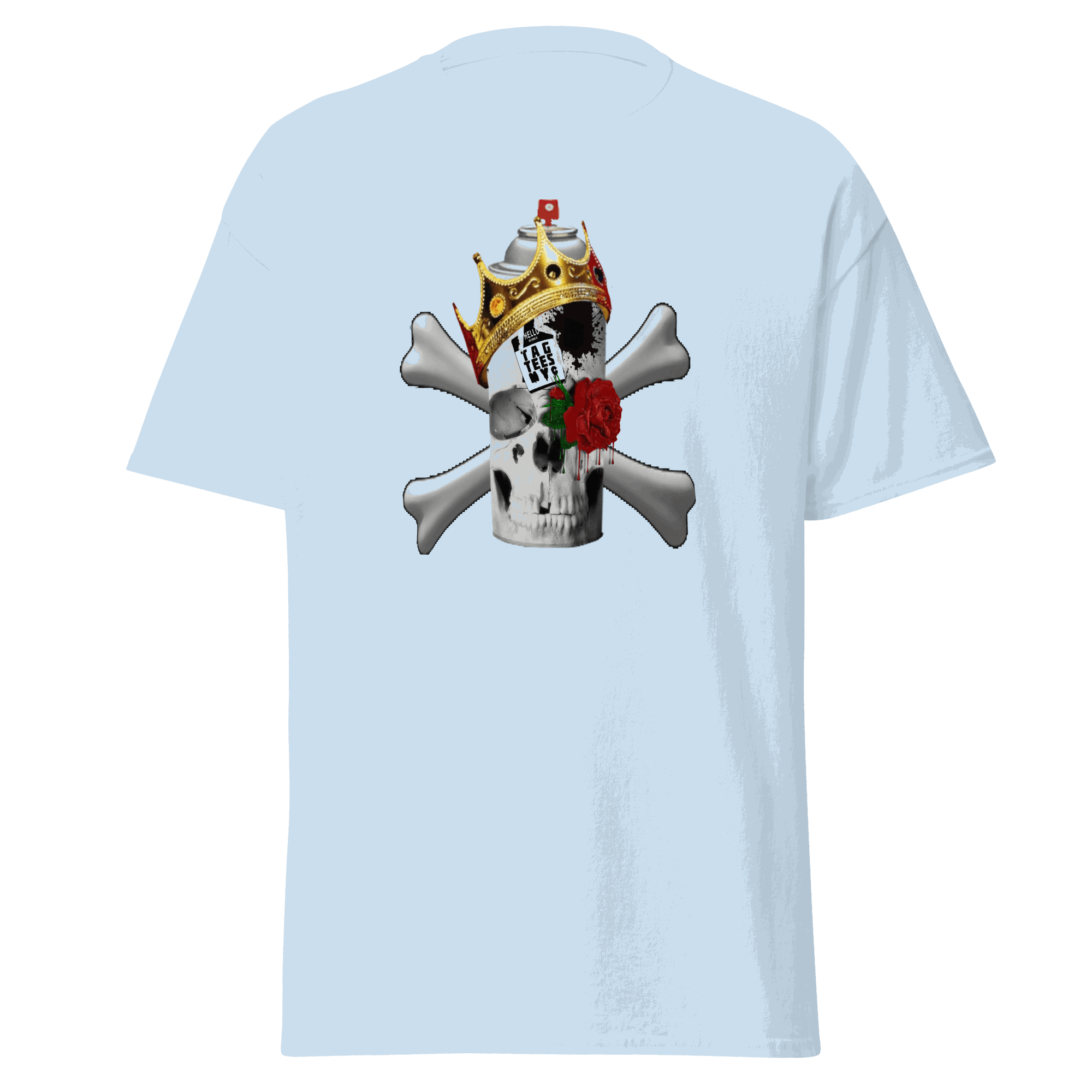 Tag Tees NYC Spray Skull Short Sleeve T-Shirt