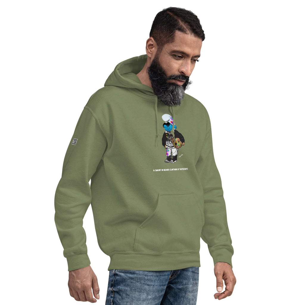 A Smurf in Bears Clothing by TAGTEESNYC Unisex Hoodie