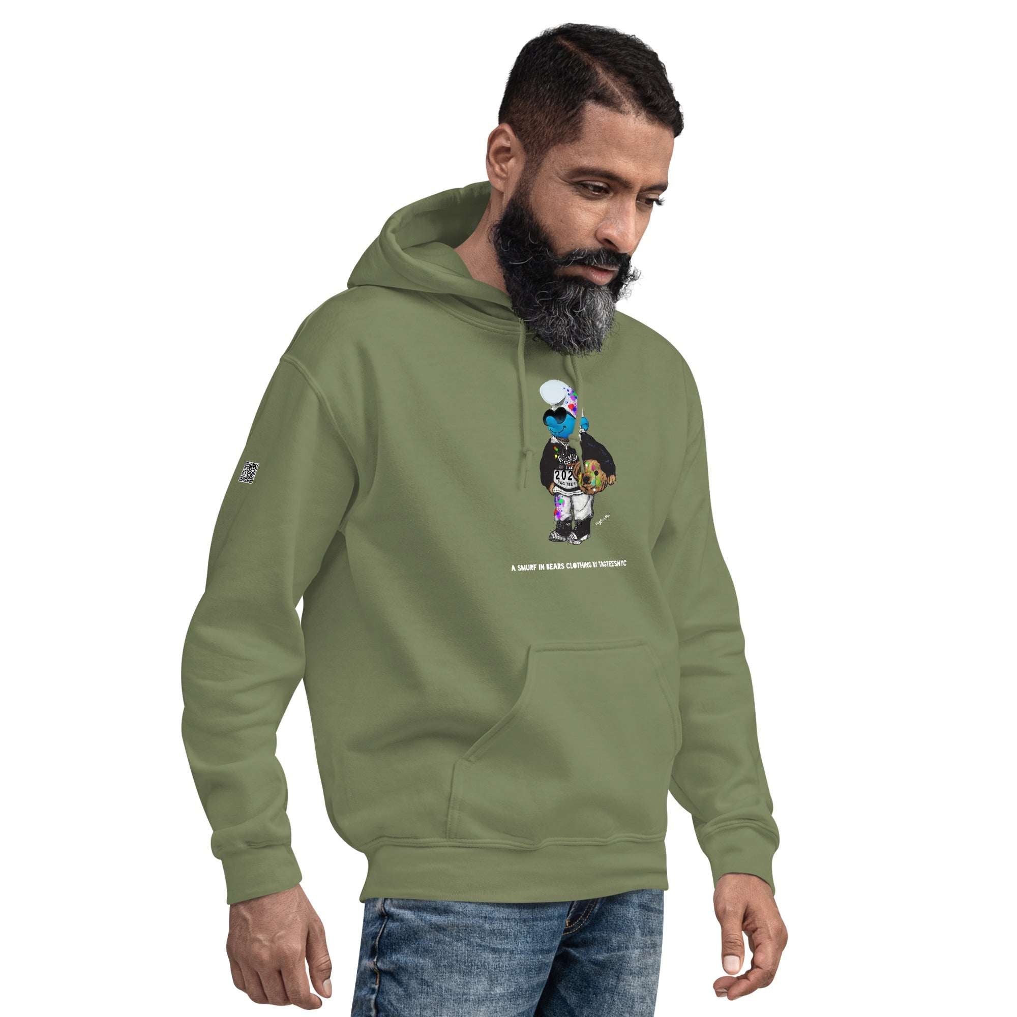 A Smurf in Bears Clothing by TAGTEESNYC Unisex Hoodie