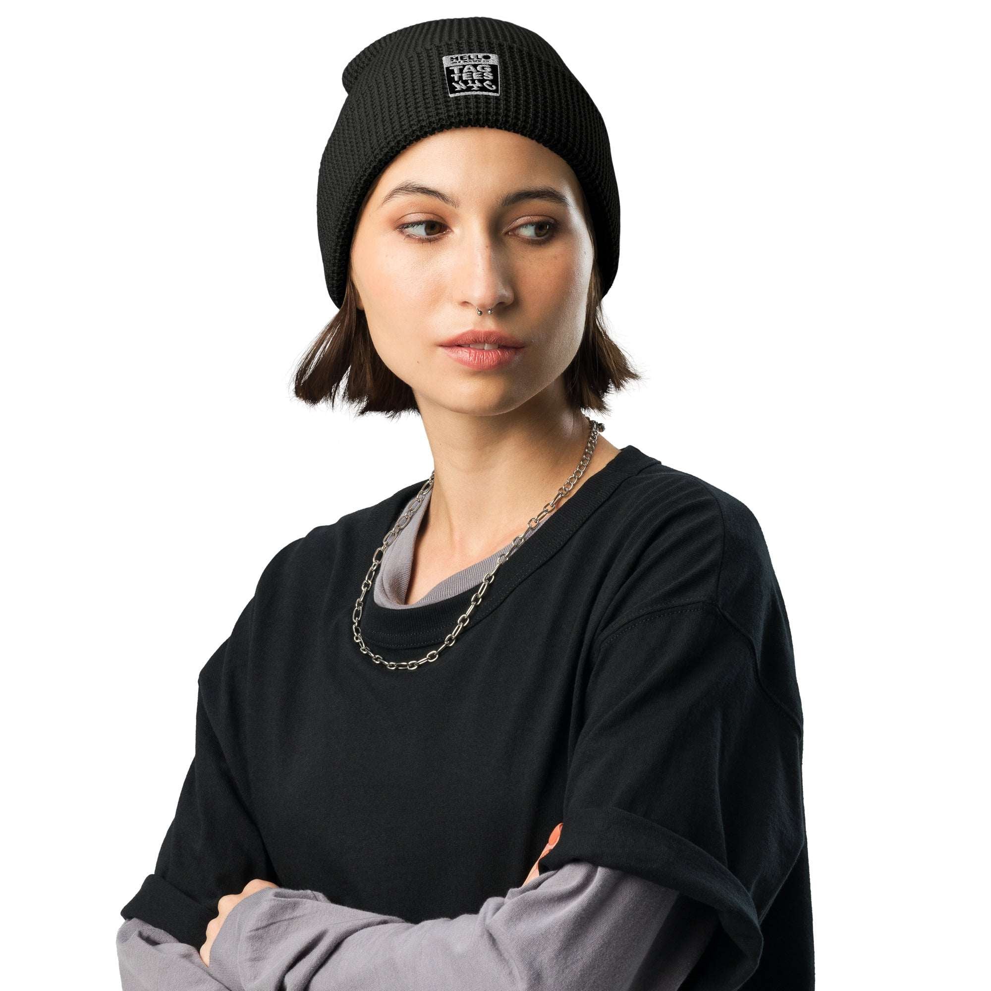TAG TEES NYC Waffle beanie