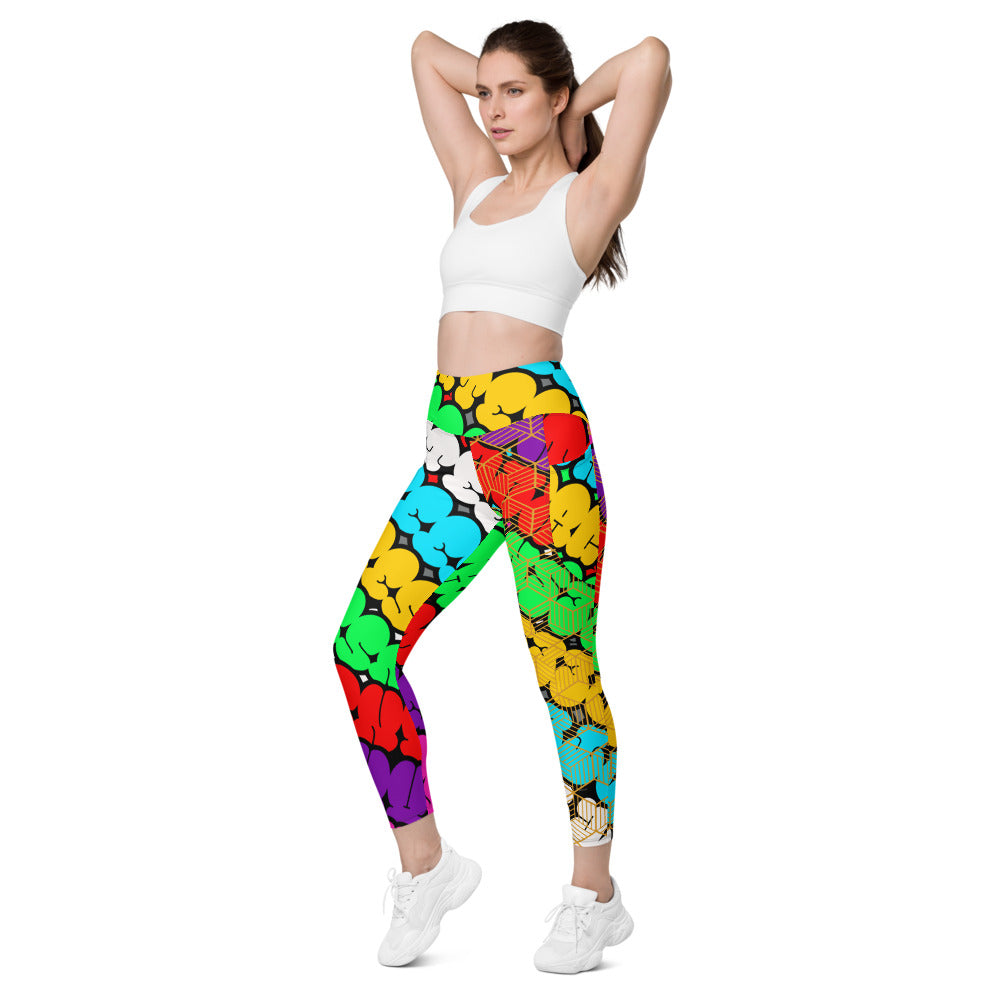 TAGTEESNYC LIVING COLOR Leggings with pockets