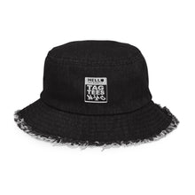 Load image into Gallery viewer, Tag tees NYC Distressed denim bucket hat
