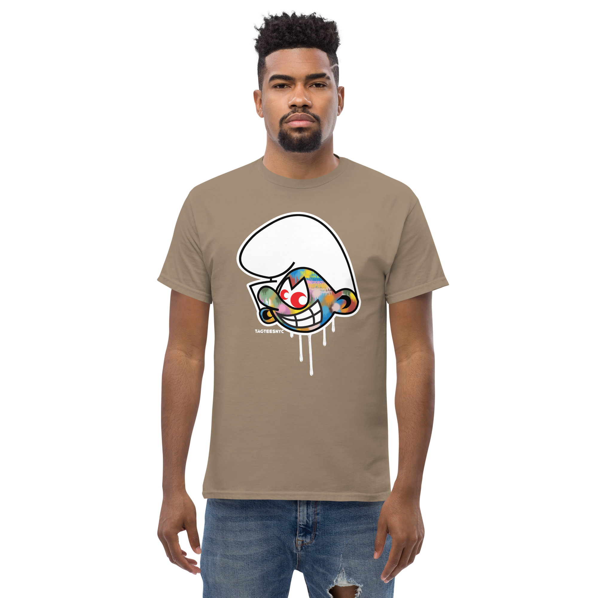 Tag Tees NYC Technicolor Smurf T-Shirt