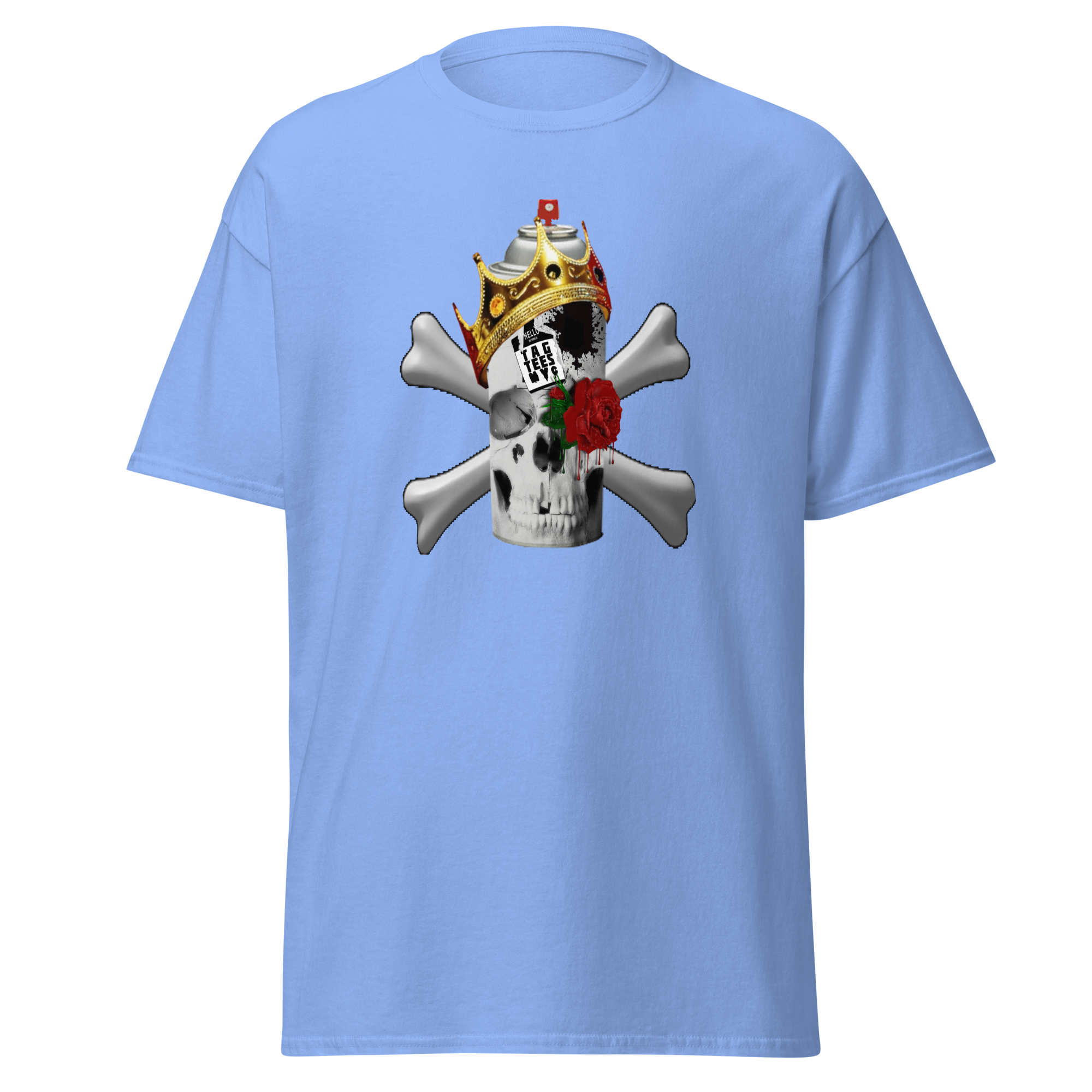 Tag Tees NYC Spray Skull Short Sleeve T-Shirt