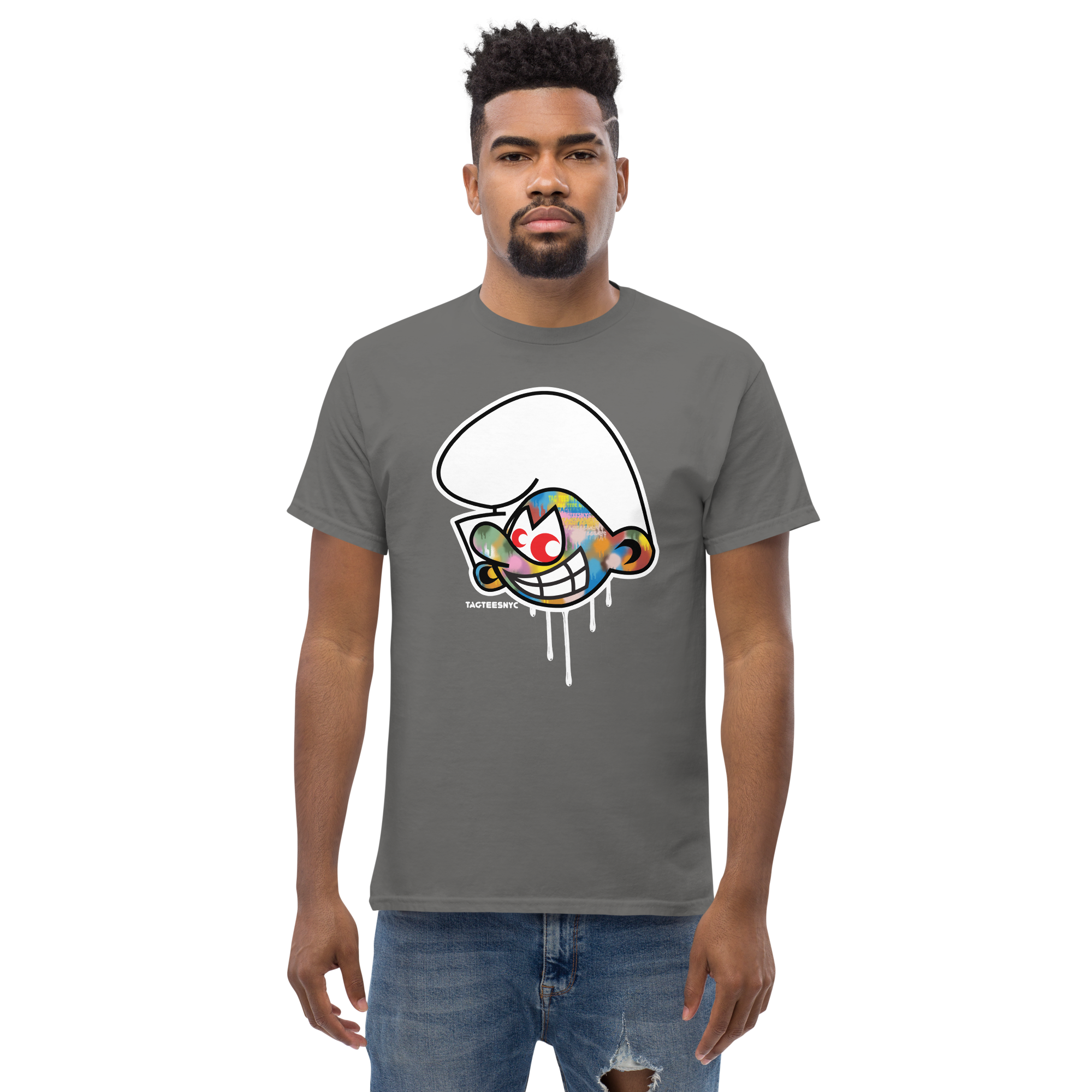 Tag Tees NYC Technicolor Smurf T-Shirt