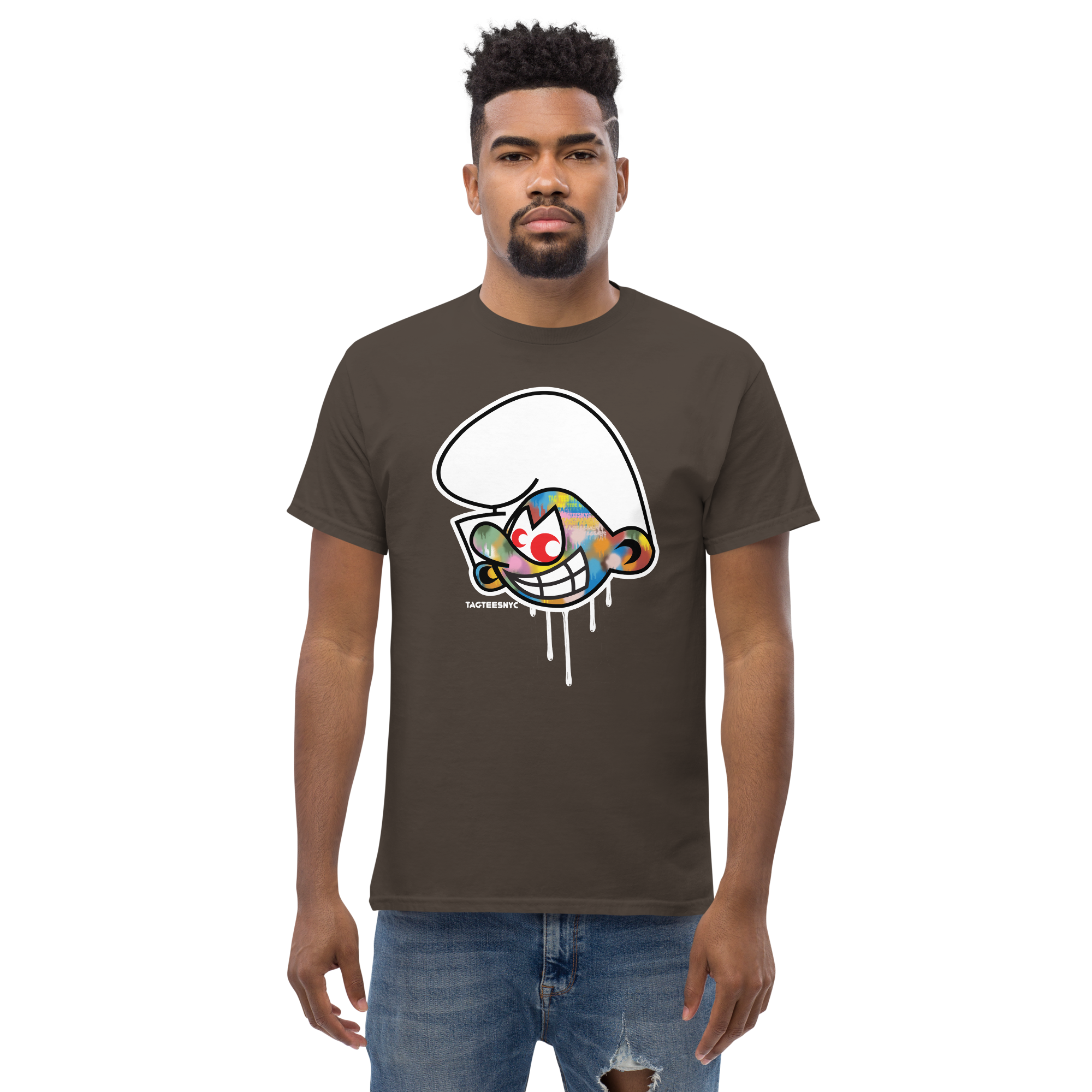 Tag Tees NYC Technicolor Smurf T-Shirt