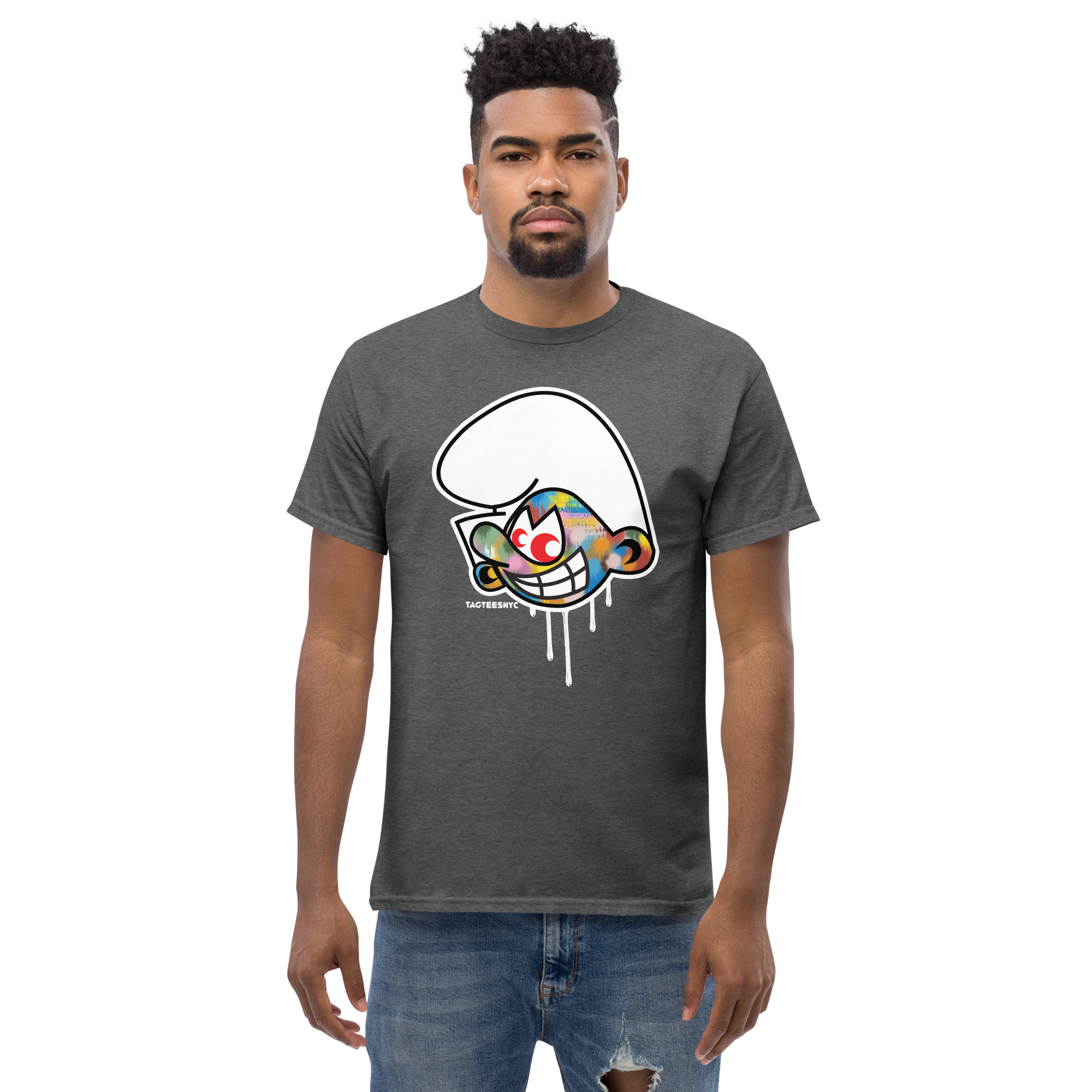 Tag Tees NYC Technicolor Smurf T-Shirt