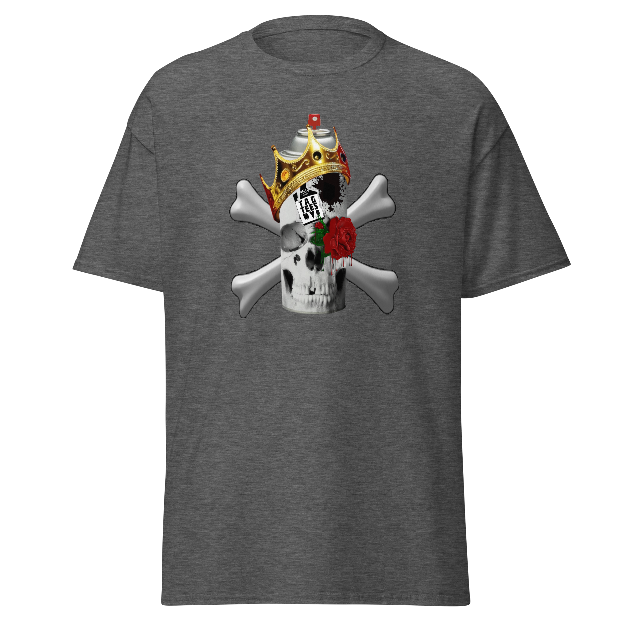 Tag Tees NYC Spray Skull Short Sleeve T-Shirt