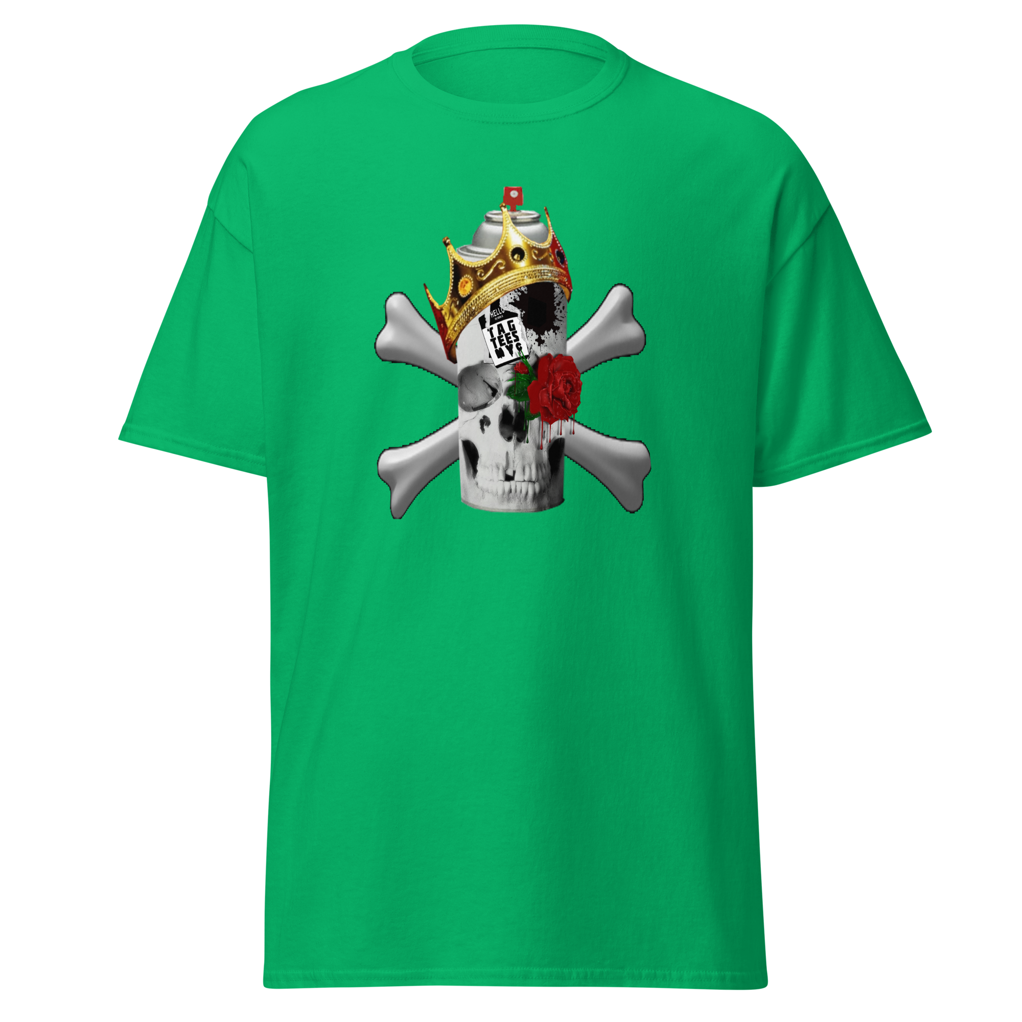 Tag Tees NYC Spray Skull Short Sleeve T-Shirt