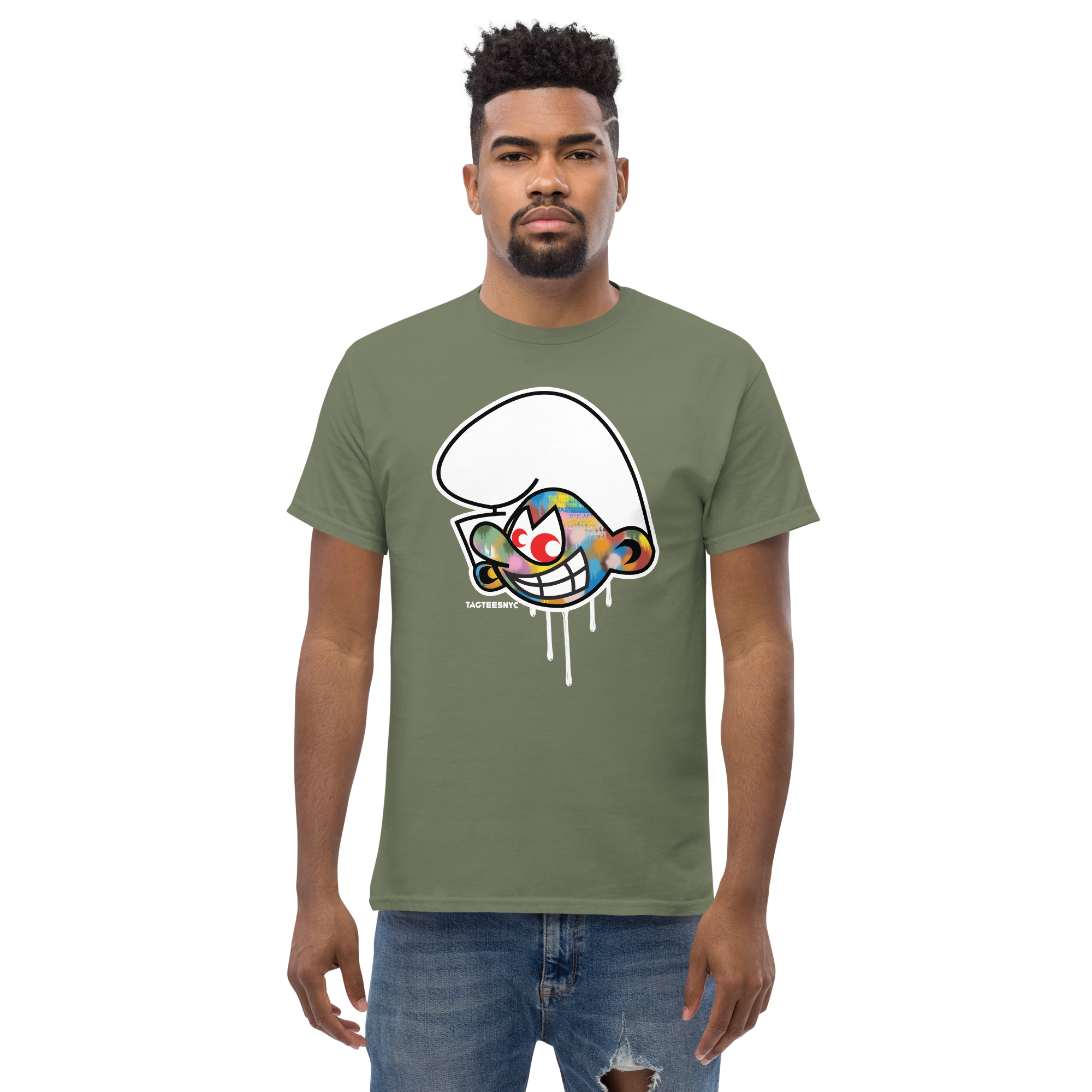 Tag Tees NYC Technicolor Smurf T-Shirt
