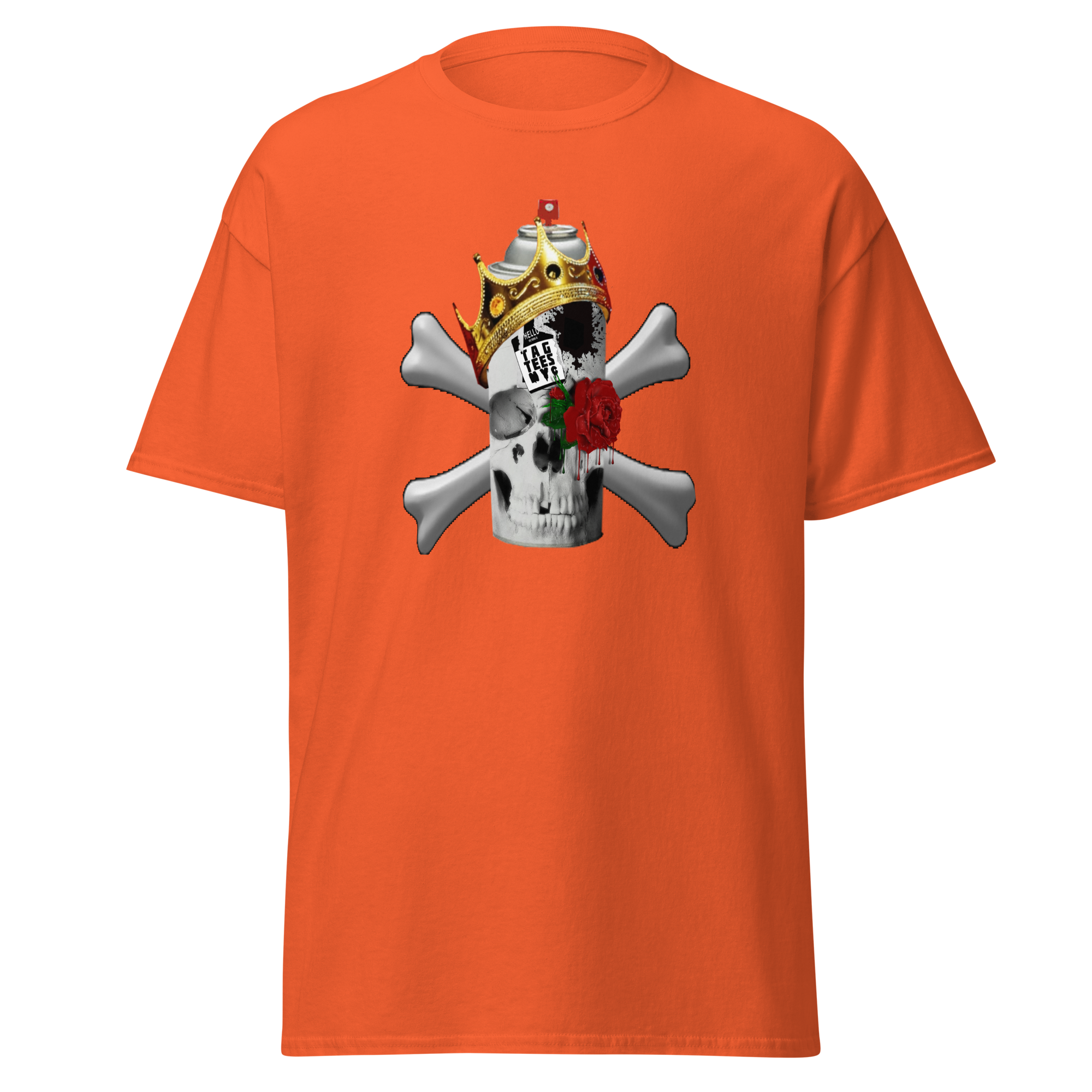 Tag Tees NYC Spray Skull Short Sleeve T-Shirt