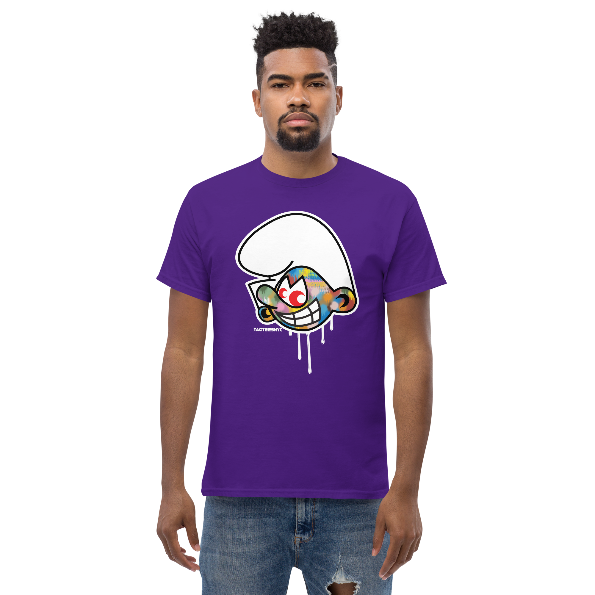 Tag Tees NYC Technicolor Smurf T-Shirt