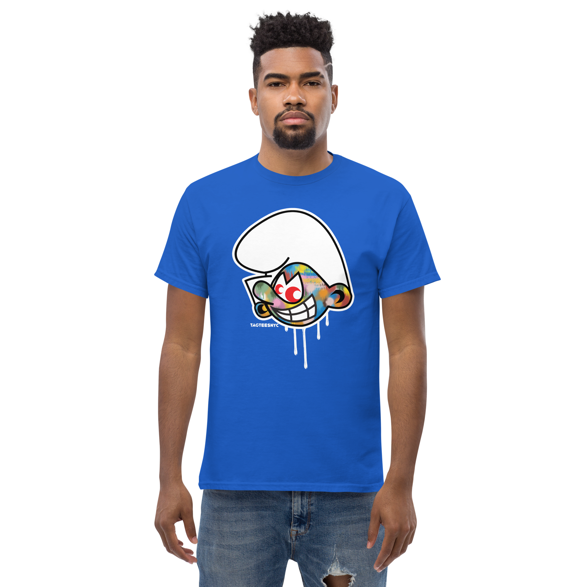 Tag Tees NYC Technicolor Smurf T-Shirt