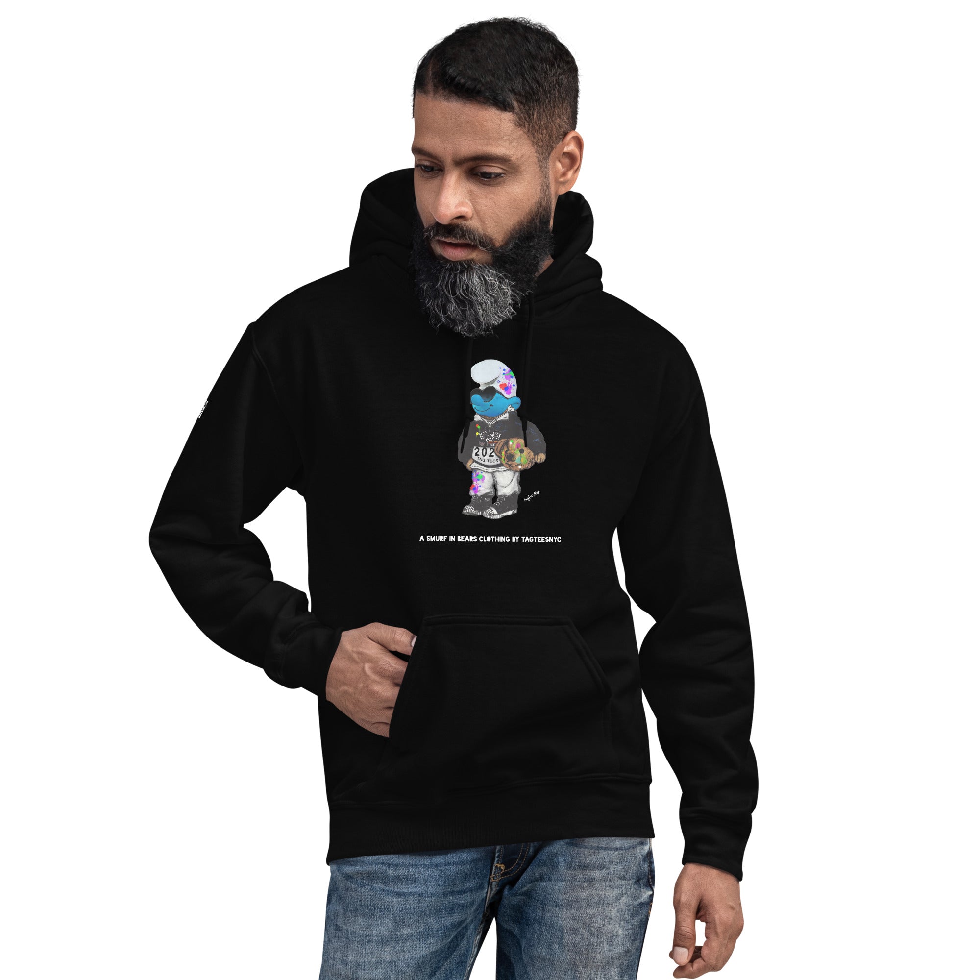 A Smurf in Bears Clothing by TAGTEESNYC Unisex Hoodie