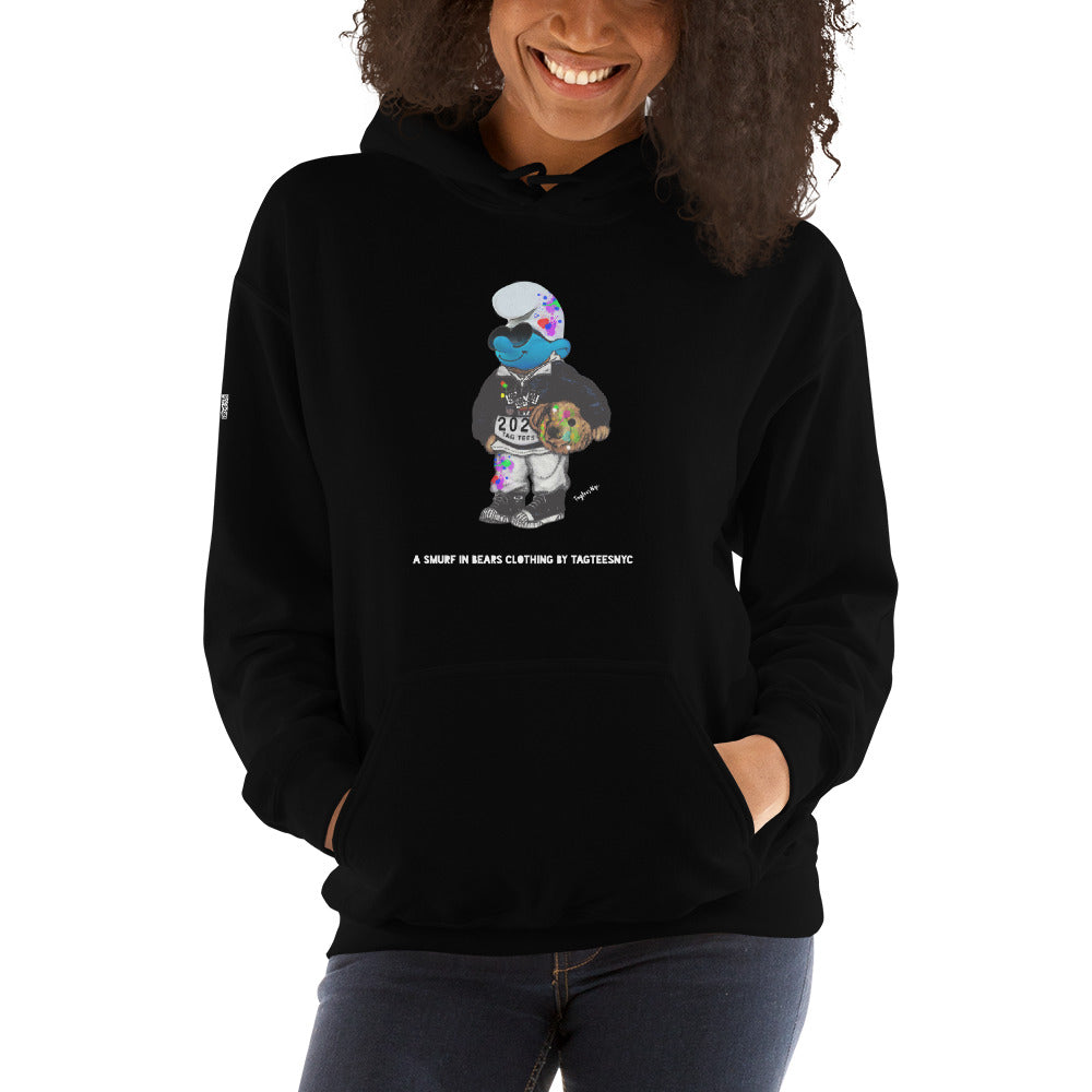 A Smurf in Bears Clothing by TAGTEESNYC Unisex Hoodie